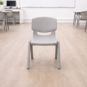 Light grey Primo student chair 45cm in a class room