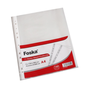 a4 clear sheet protector with 11 holes