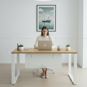 Office Desk 140*60 cm with Customizable Top RH76